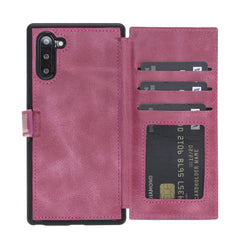 Verona - Funda tipo cartera delgada de piel con bloqueo RFID para Samsung Galaxy Note 10