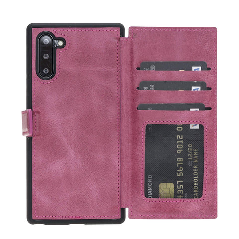 Verona RFID Blocking Leather Slim Wallet Case for Samsung Galaxy Note 10