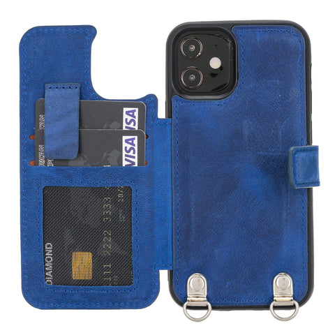 Fermo Leather Crossbody Wallet Phone Case for iPhone 12 Mini