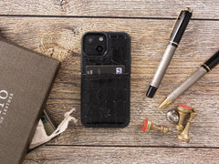 Funda de cuero Lucca Snap On para iPhone 13 Mini