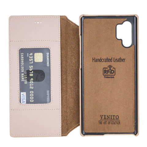 Venice RFID Blocking Leather Wallet Stand Case for Samsung Galaxy Note 10 Plus