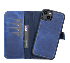 Funda tipo billetera de cuero desmontable con bloqueo RFID Ravenna para iPhone 14 Plus
