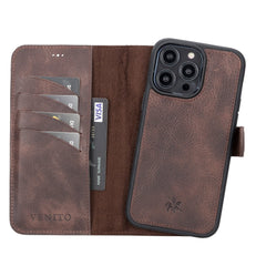 Ravenna RFID Blocking Detachable Leather Wallet Case for iPhone 14 Pro Max