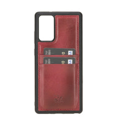 Funda tipo billetera de cuero Capri Snap On para Samsung Galaxy Note 20
