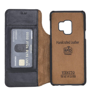 Venice RFID Blocking Leather Wallet Stand Case for Samsung Galaxy S9