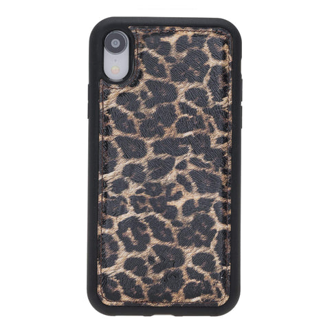 Funda de cuero Lucca Snap On para iPhone XR