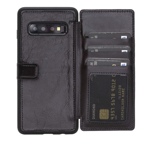 Verona RFID Blocking Leather Slim Wallet Case for Samsung Galaxy S10 Plus