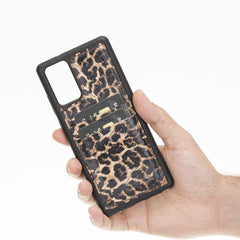 Funda tipo billetera de cuero Capri Snap On para Samsung Galaxy Note 20
