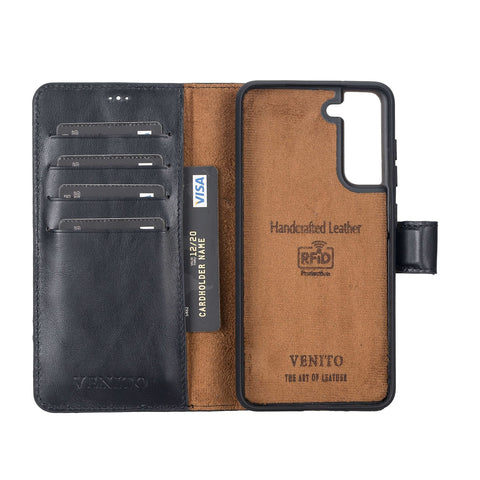 Florence-flex RFID Blocking Leather Wallet Case for Samsung Galaxy S21 FE