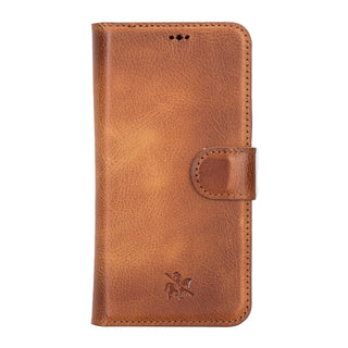 Funda tipo billetera de cuero con bloqueo RFID Florence para iPhone 14