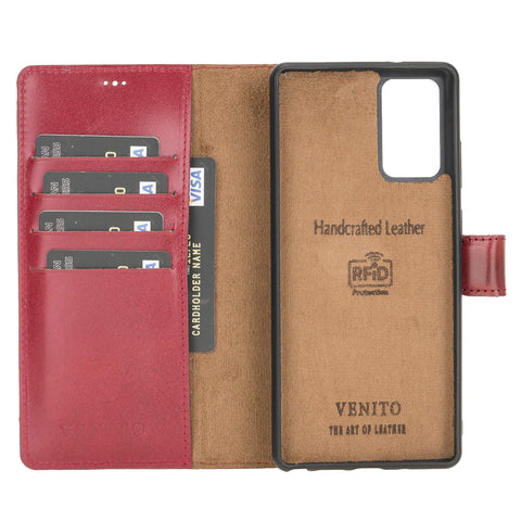 Florence RFID Blocking Leather Wallet Case for Samsung Galaxy Note 20