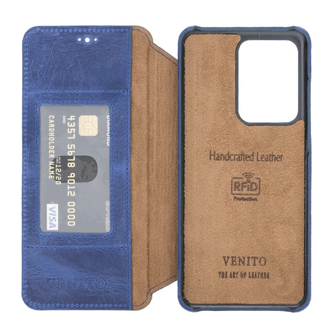 Venice RFID Blocking Leather Wallet Stand Case for Samsung Galaxy S20 Ultra