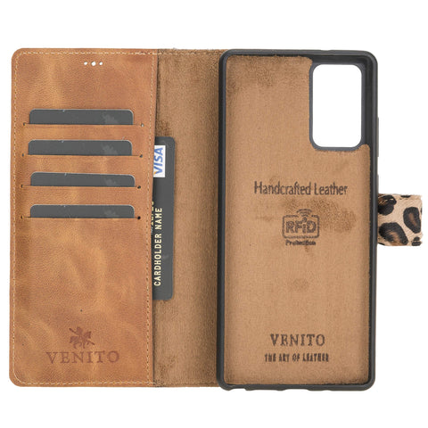 Florence RFID Blocking Leather Wallet Case for Samsung Galaxy Note 20