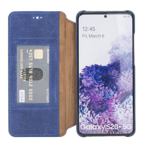 Venice RFID Blocking Leather Wallet Stand Case for Samsung Galaxy S20 Plus