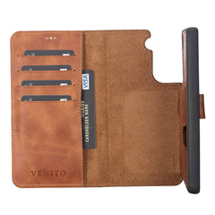 Florence-flex Funda tipo billetera de cuero con bloqueo RFID para Samsung Galaxy S21 FE