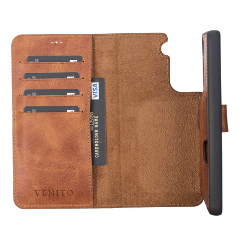 Florence-flex RFID Blocking Leather Wallet Case for Samsung Galaxy S21 FE