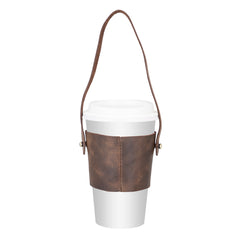 Salerno Leather Coffee Cup Carrying Case