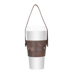 Salerno Leather Coffee Cup Carrying Case