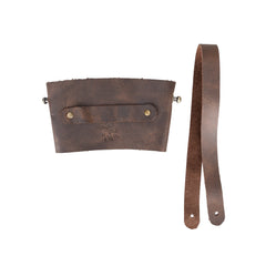 Salerno Leather Coffee Cup Carrying Case