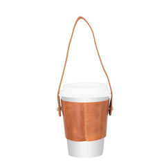 Salerno Leather Coffee Cup Carrying Case