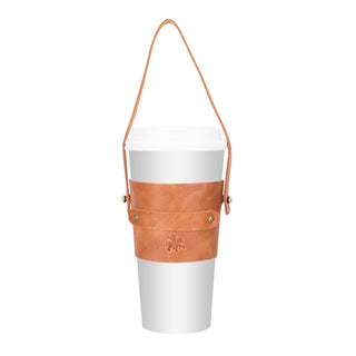 Salerno Leather Coffee Cup Carrying Case