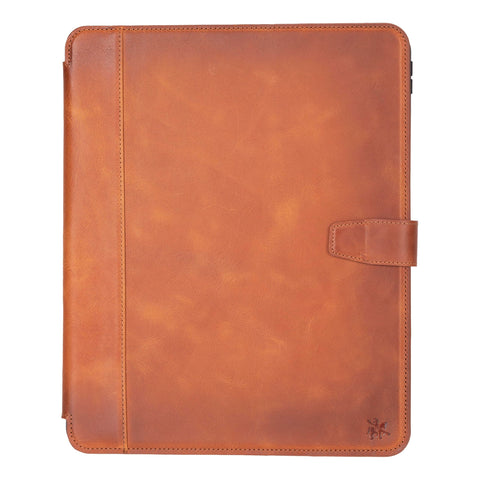 Parma Premium Leather Case for iPad Pro 13 Inch M4 (2024) with Pencil Holder, Handmade, Kickstand, Detachable Wallet, Full-Grain Leather, Compatible with Apple Pencil (USB-C), Antique Brown