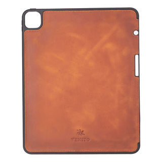 Parma Premium Leather Case for iPad Pro 13 Inch M4 (2024) with Pencil Holder, Handmade, Kickstand, Detachable Wallet, Full-Grain Leather, Compatible with Apple Pencil (USB-C), Antique Brown