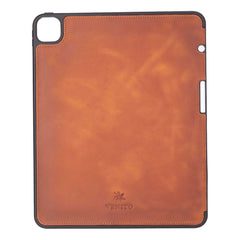 Parma Premium Leather Case for iPad Pro 13 Inch M4 (2024) with Pencil Holder, Handmade, Kickstand, Detachable Wallet, Full-Grain Leather, Compatible with Apple Pencil (USB-C), Antique Brown