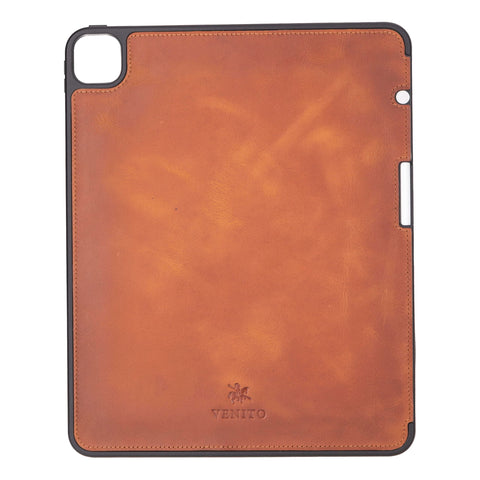 Parma Premium Leather Case for iPad Pro 13 Inch M4 (2024) with Pencil Holder, Handmade, Kickstand, Detachable Wallet, Full-Grain Leather, Compatible with Apple Pencil (USB-C), Antique Brown