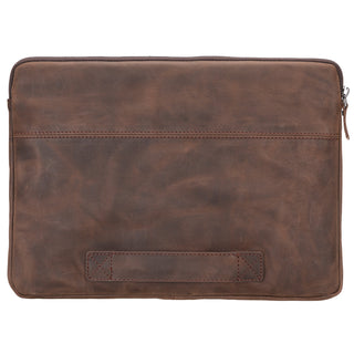 Awe Genuine Leather Laptop / Tablet Sleeves - Dark Brown