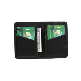 Enrico Genuine Leather Card Holder - Black
