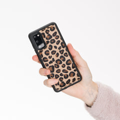 Funda de cuero Lucca Snap On para Samsung Galaxy S20