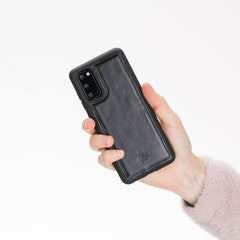 Funda de cuero Lucca Snap On para Samsung Galaxy S20