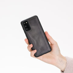 Funda de cuero Lucca Snap On para Samsung Galaxy S20