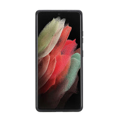 Funda de cuero Lucca Snap On para Samsung Galaxy S21 Ultra