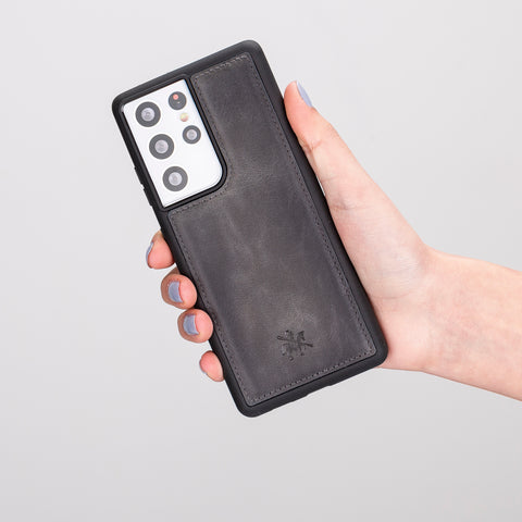 Lucca Snap On Leather Case for Samsung Galaxy S21 Ultra
