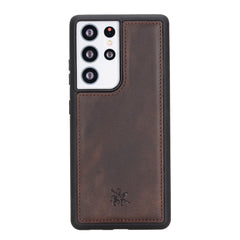 Funda de cuero Lucca Snap On para Samsung Galaxy S21 Ultra