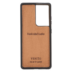 Funda de cuero Lucca Snap On para Samsung Galaxy S21 Ultra