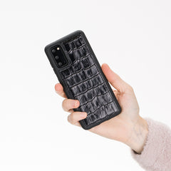 Funda de cuero Lucca Snap On para Samsung Galaxy S20