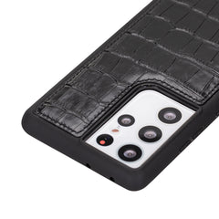 Funda de cuero Lucca Snap On para Samsung Galaxy S21 Ultra