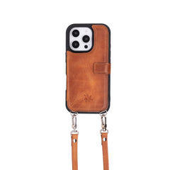 Fermo Leather Crossbody Wallet Phone Case for iPhone 16 Pro