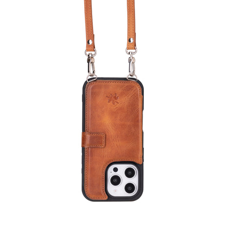 Fermo Leather Crossbody Wallet Phone Case for iPhone 16 Pro