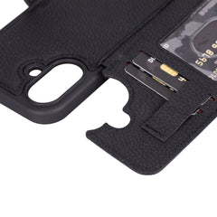 Fermo Funda de cuero para teléfono con billetera cruzada para iPhone 15