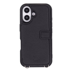 Fermo Funda de cuero para teléfono con billetera cruzada para iPhone 15