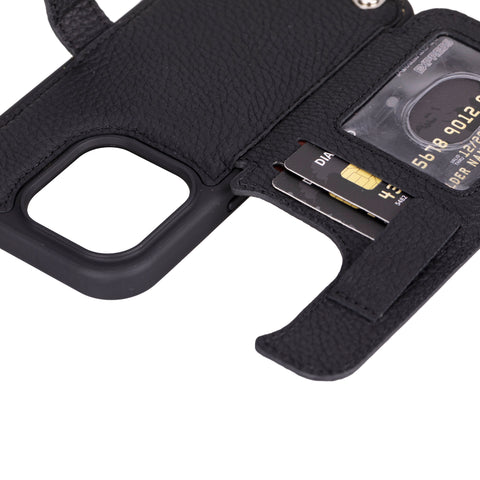 Fermo Leather Crossbody Wallet Phone Case for iPhone 16 Pro