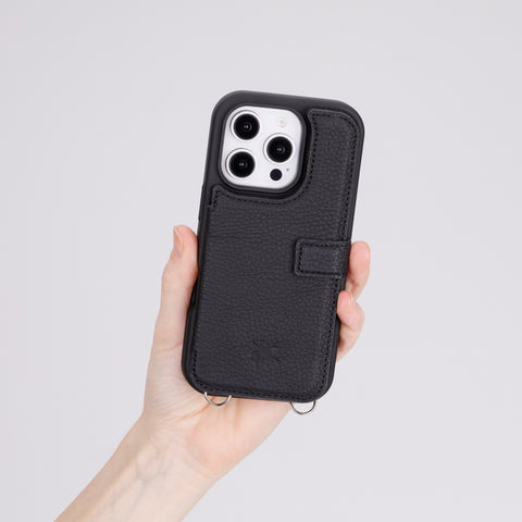 Fermo Leather Crossbody Wallet Phone Case for iPhone 16 Pro