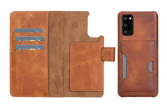 Funda tipo billetera de cuero con bloqueo RFID Florence para Samsung Galaxy S20