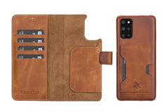 Funda tipo billetera de cuero con bloqueo RFID Florence para Samsung Galaxy S20 Plus
