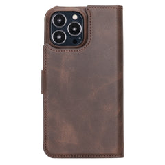 Funda tipo billetera de cuero con bloqueo RFID Florence para iPhone 13 Pro Max