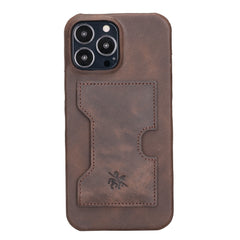 Funda tipo billetera de cuero con bloqueo RFID Florence para iPhone 13 Pro Max